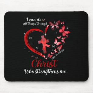 Ich kann alles durch Christi-Sichelzellanäwa mache Mousepad