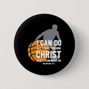 Ich kann alles durch Christus Christlich durch Bys Button