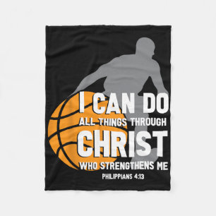 Ich kann alles durch Christus Christlich durch Bys Fleecedecke