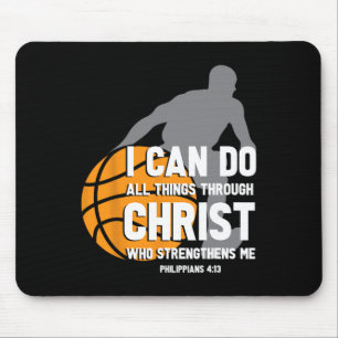 Ich kann alles durch Christus Christlich durch Bys Mousepad