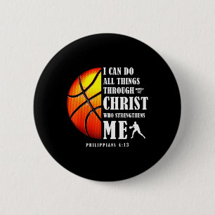 Ich kann alles durch Christus Christliche Baske tu Button