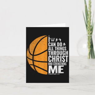 Ich kann alles durch Christus Christliche Baske tu Karte