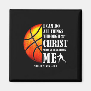 Ich kann alles durch Christus Christliche Baske tu Magnet