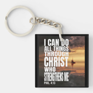 ICH KANN ALLES DURCH CHRISTUS, DER MICH STÄRKT SCHLÜSSELANHÄNGER
