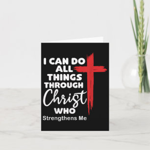 Ich kann alles durch Christus Jesus Christlich mac Karte