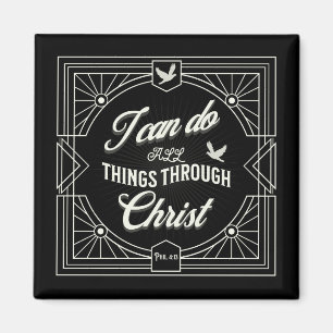 Ich kann alles durch Christus machen Magnet