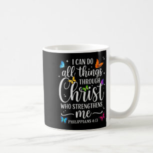 Ich kann alles durch Christus Motivierend Qu tun Kaffeetasse