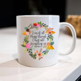 Ich kann alles durch Christus Philippinen machen Kaffeetasse
