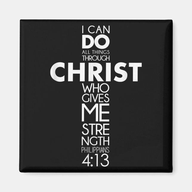 Ich kann alles durch Christus Philippinen tun 4_1 Magnet (Vorne)
