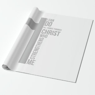 Ich kann alles durch Christus tun, der stärkt Geschenkpapier