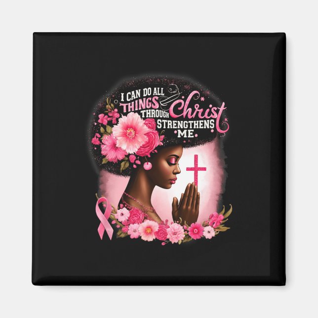 Ich kann alles durch Christus tun, der stärkt Magnet (Vorne)
