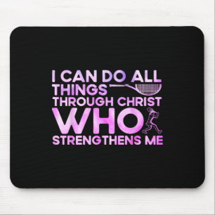 Ich kann alles durch Christus tun, der stärkt Mousepad