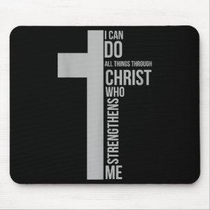 Ich kann alles durch Christus tun, der stärkt Mousepad