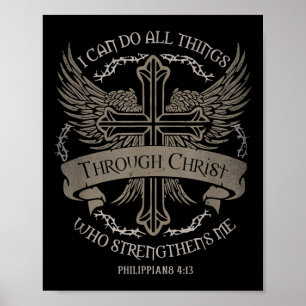 Ich kann alles durch Christus tun, der stärkt Poster
