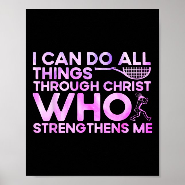 Ich kann alles durch Christus tun, der stärkt Poster (Vorne)