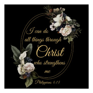 Ich kann alles durch Christus tun - Philippinen 4 Poster