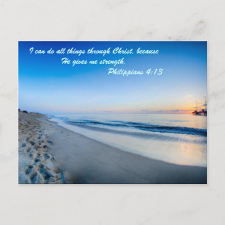 Ich kann alles durch Christus tun, weil er es gibt Postkarte