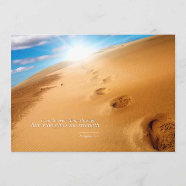 Ich kann alles durch Him Postcard Inspirati tun (Vorderseite)