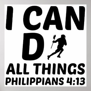 ICH KANN ALLES LACROSSE MACHEN POSTER