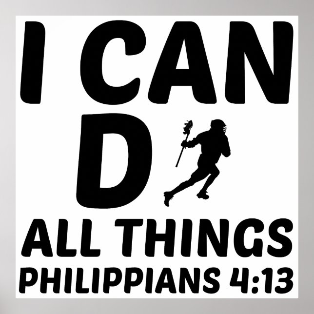 ICH KANN ALLES LACROSSE MACHEN POSTER (Vorne)