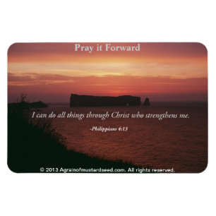 Ich kann alles Sachen Bibel-Zitat tun Magnet