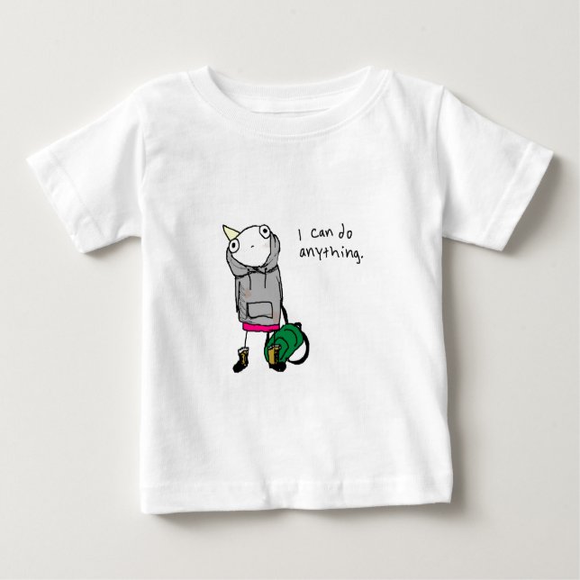 Ich kann alles tun baby t-shirt (Vorderseite)