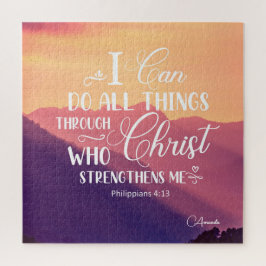 Ich kann alles tun Bible Christliches Puzzle