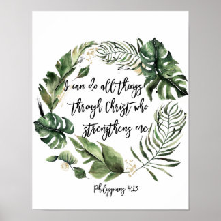 Ich kann alles tun, Philippinen 4:13 Poster