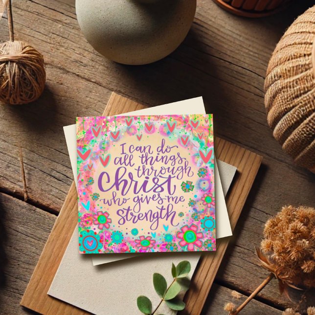 Ich kann alles tun, was Hübsche Pastel floral Insp (Von Creator hochgeladen)