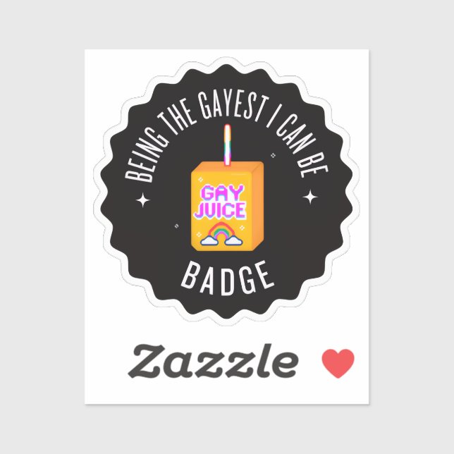 Ich kann als Gayest sein Aufkleber (Blatt)