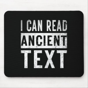 Ich kann antike Text Funny Handwriting Mama Teac l Mousepad