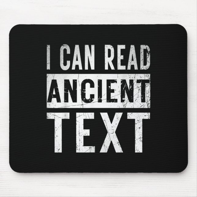 Ich kann antike Text Funny Handwriting Mama Teac l Mousepad (Vorne)