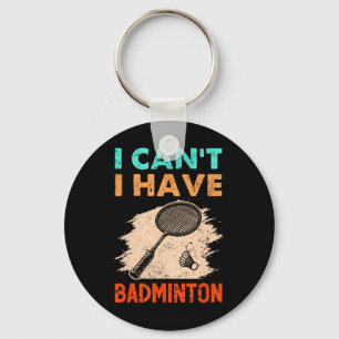 Ich kann Badminton Racket Shuttle nicht haben Schlüsselanhänger
