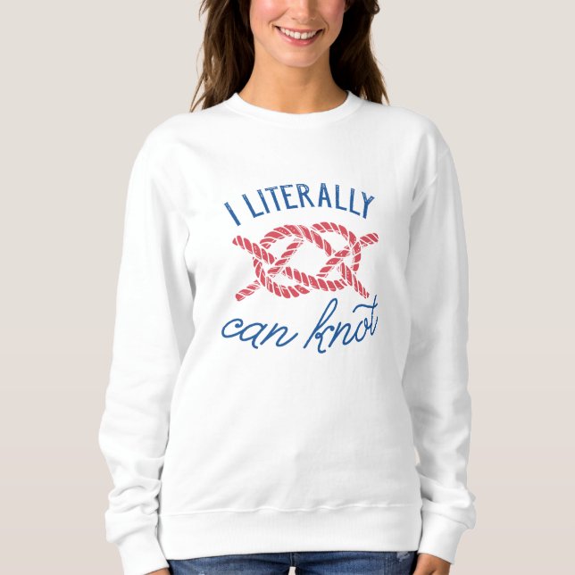 Ich kann buchstäblich nicht sweatshirt (Vorderseite)