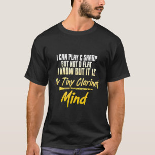 Ich kann C Sharp spielen, aber nicht D flache Klar T-Shirt