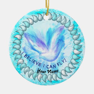 Ich kann Christlich fliegen Keramik Ornament