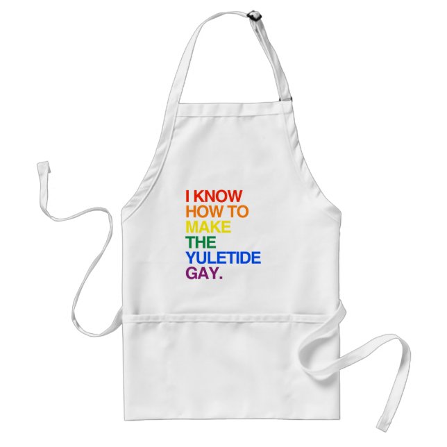 ICH KANN DAS WEIHNACHTEN-GEZEITEN-HOMOSEXUELLE SCHÜRZE (Vorne)