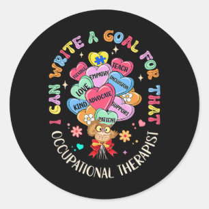 Ich kann das Ziel für diese Berufstherapie schreib Runder Aufkleber