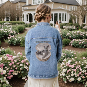 Ich kann deine Seele sehen Lustiges Russisch Blau Jeansjacke