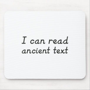 Ich kann den oberen Rand des antiken Texttanks les Mousepad