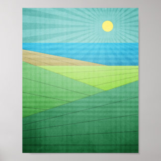 Ich kann den Strand sehen Poster