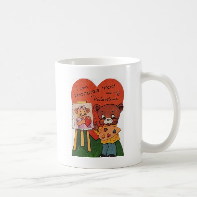 Ich kann dich mir als mein Valentinin vorstellen Kaffeetasse (Rechts)