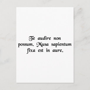 Ich kann dich nicht hören. Ich habe eine Banane im Postkarte