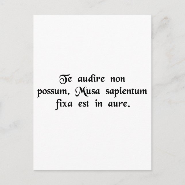 Ich kann dich nicht hören. Ich habe eine Banane im Postkarte (Vorderseite)