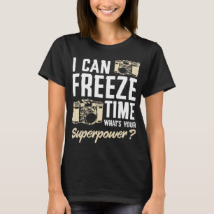 Ich kann die Fotografie der Sonnenkamera Fotograf T-Shirt