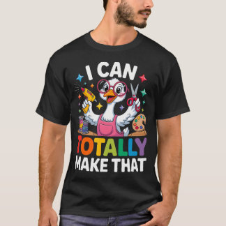 Ich kann diese lustige Bastelgans total machen für T-Shirt