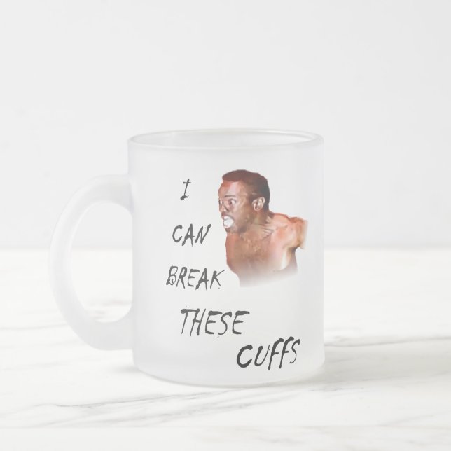 Ich kann diese Stulpen brechen Mattglastasse (Links)