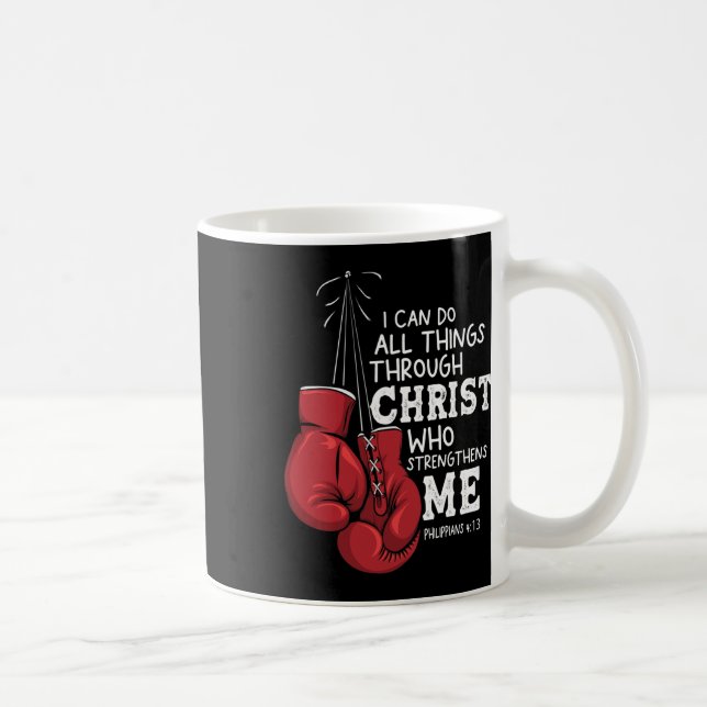 Ich kann Dinge tun, Christlich Boxing Zitat Philip Kaffeetasse (Rechts)