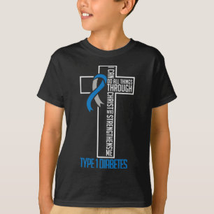 Ich kann Dinge tun, Jesus, der mir Diabetes stärkt T-Shirt