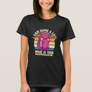Ich kann ein kleines Videospiel mit Axolotl spiele T-Shirt